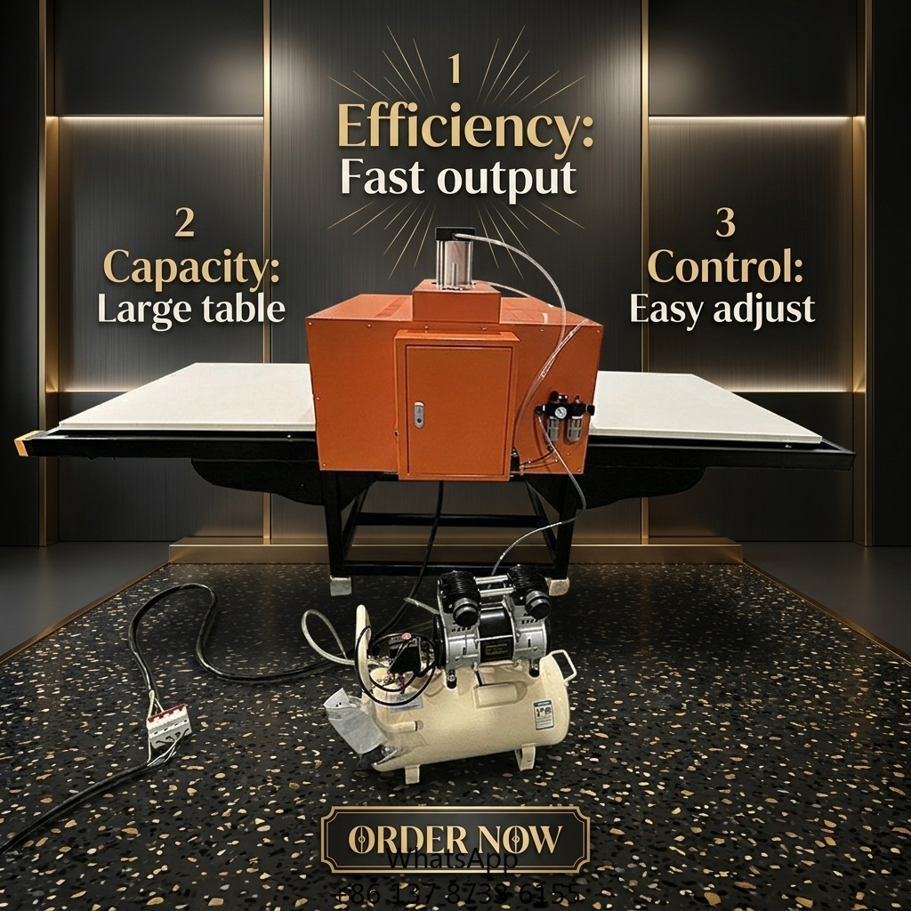 Commercial Printing Machine For Shirts - Mesin Press Panas Pneumatik Otomatis Dua