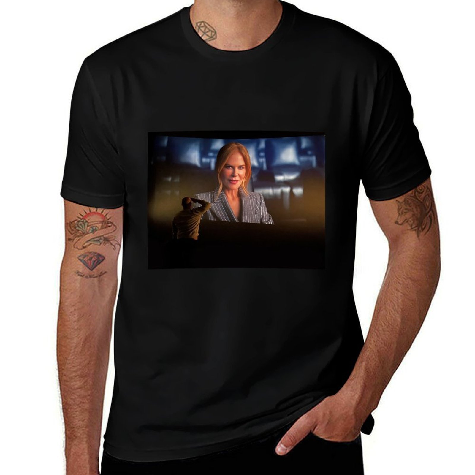 Commercial Shirt Printing - pria yang memberikan salut kepada Nicole