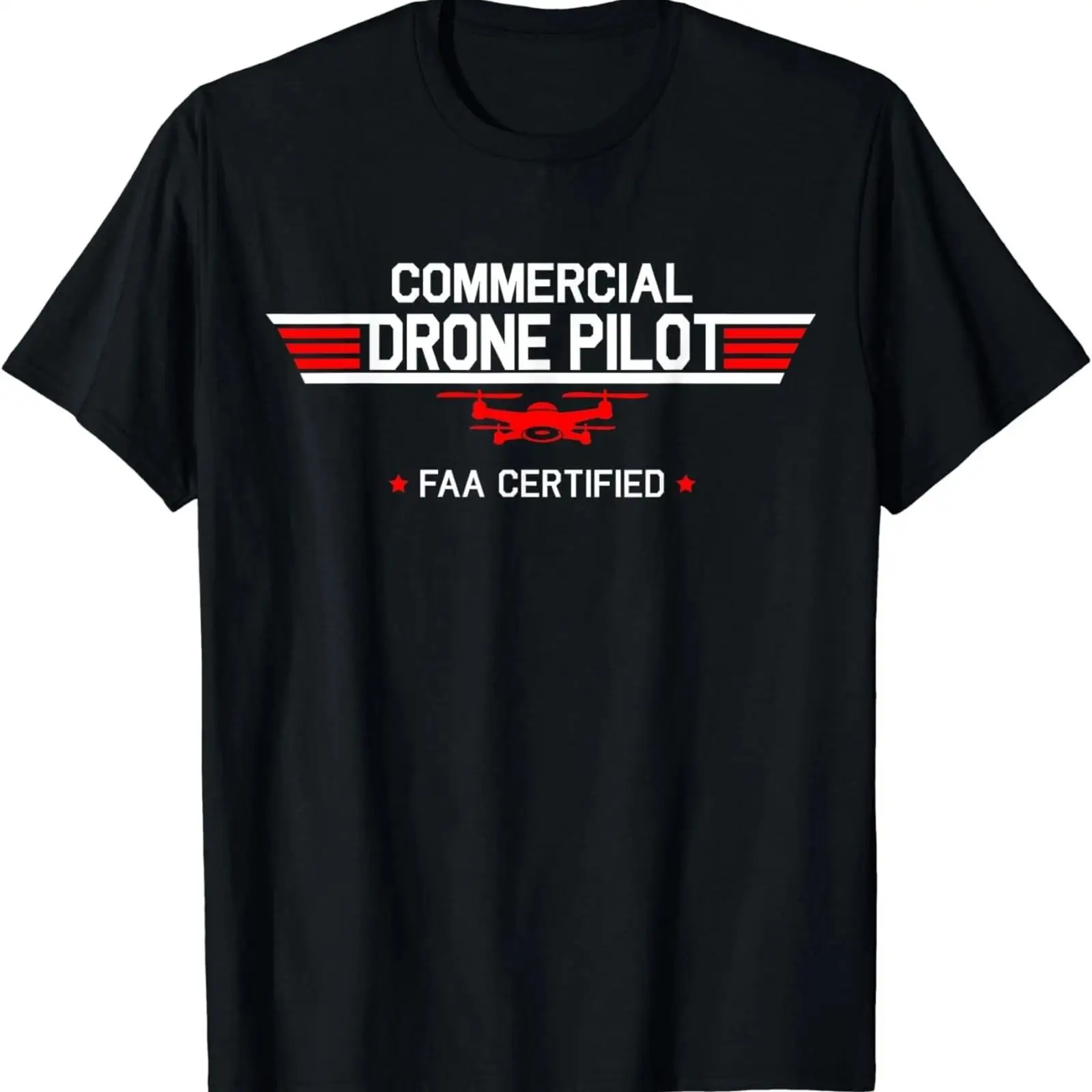 Kaos Drone Pilot Komersial Qua - Commercial Shirt Printing ulasan dan harga