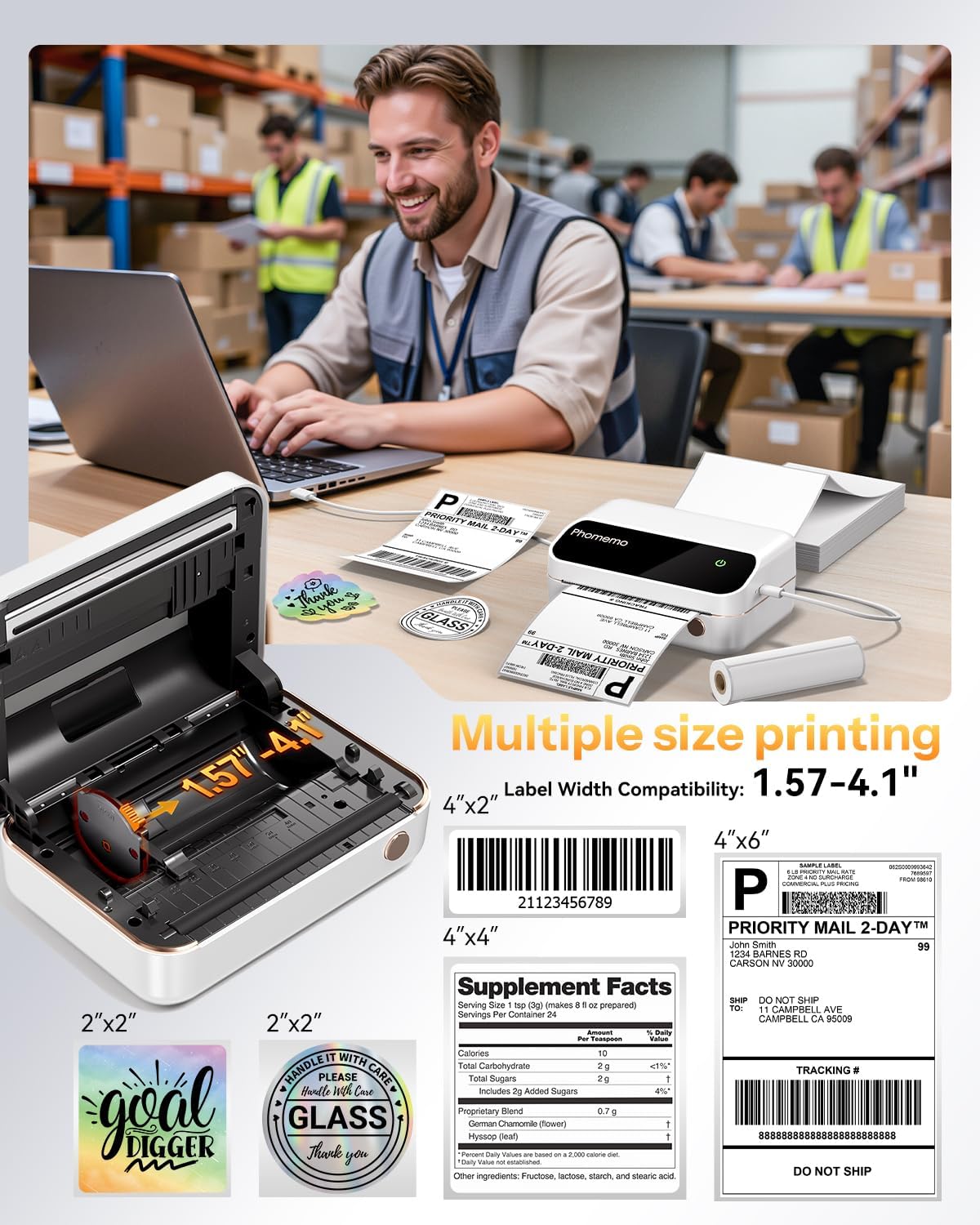 Printer label Phomemo M420 4 i - Commercial Printing Inc ulasan dan harga