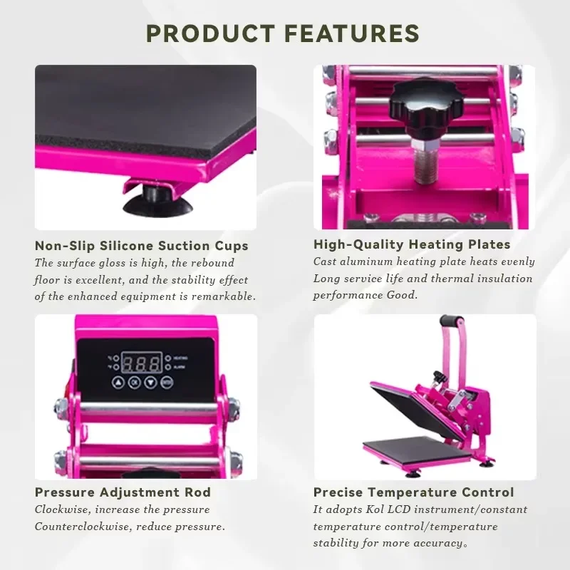 Mesin Heat Press 8-in-1 Kualit - Commercial Grade Printing Press ulasan dan harga